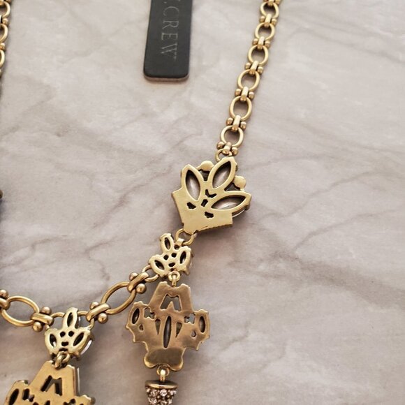 ✨ NEW J.Crew Pearl Rhinestones Crystal Cone Cluster Wedding Bridal Statement ✨ - Picture 9 of 13